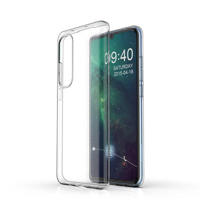 Xiaomi Mi Note 10 Lite Kılıf Zore Süper Silikon Kapak Renksiz
