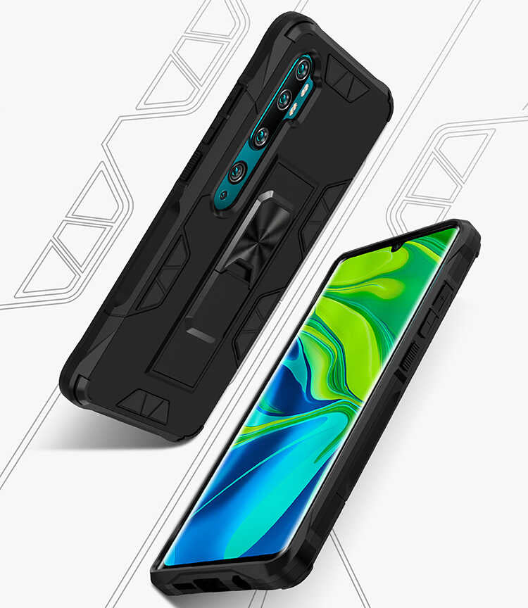 Xiaomi Mi Note 10 Lite Kılıf Zore Volve Kapak Lacivert