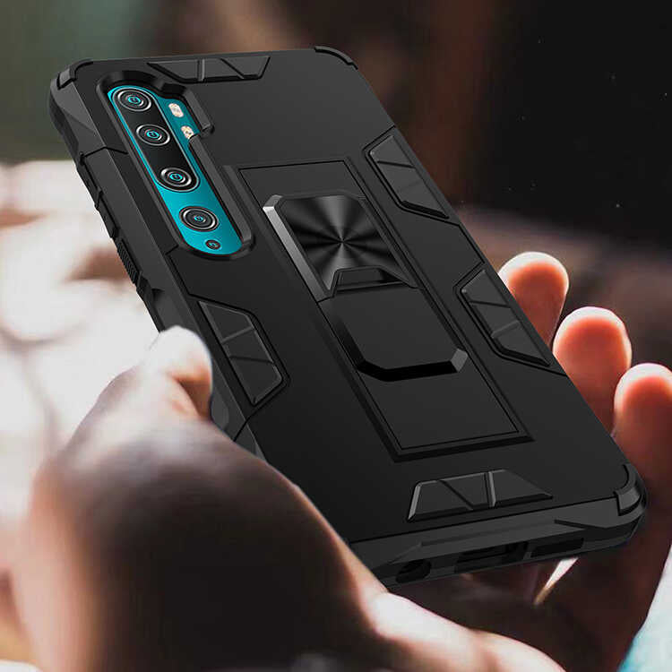 Xiaomi Mi Note 10 Lite Kılıf Zore Volve Kapak Lacivert