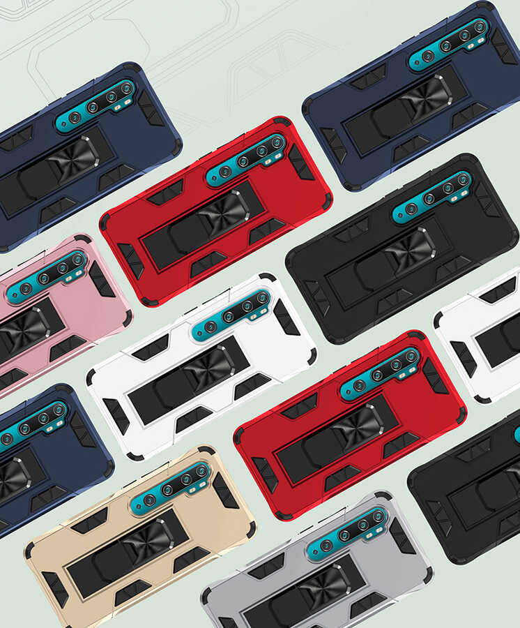 Xiaomi Mi Note 10 Lite Kılıf Zore Volve Kapak Siyah