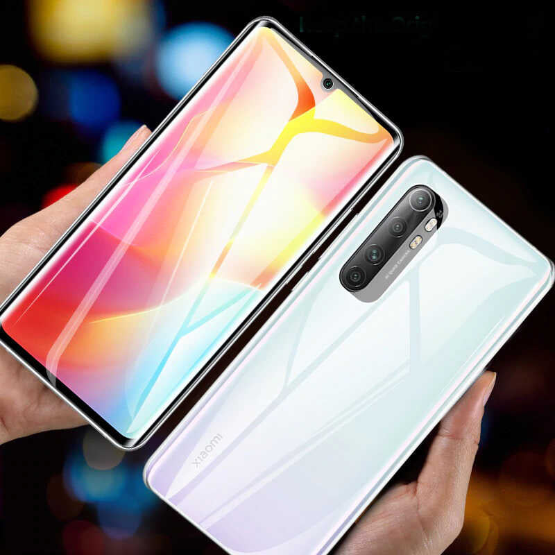 Xiaomi Mi Note 10 Lite Zore Süper Pet Ekran Koruyucu Jelatin Siyah