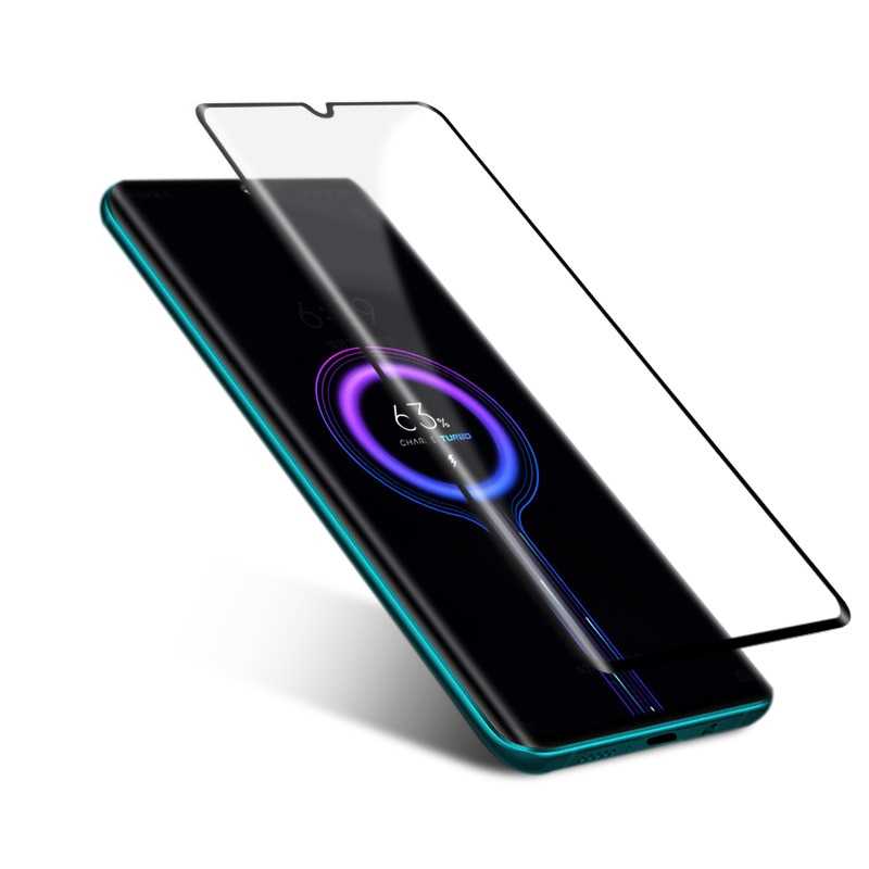 Xiaomi Mi Note 10 Zore Kısa Cam Ekran Koruyucu Siyah