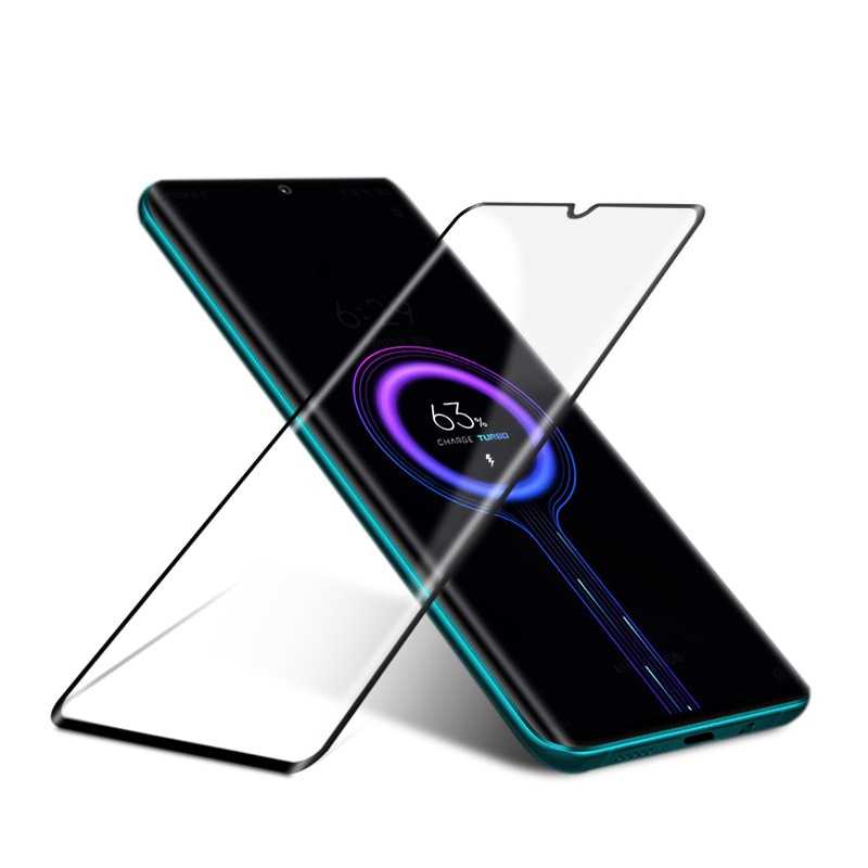 Xiaomi Mi Note 10 Zore Kısa Cam Ekran Koruyucu Siyah