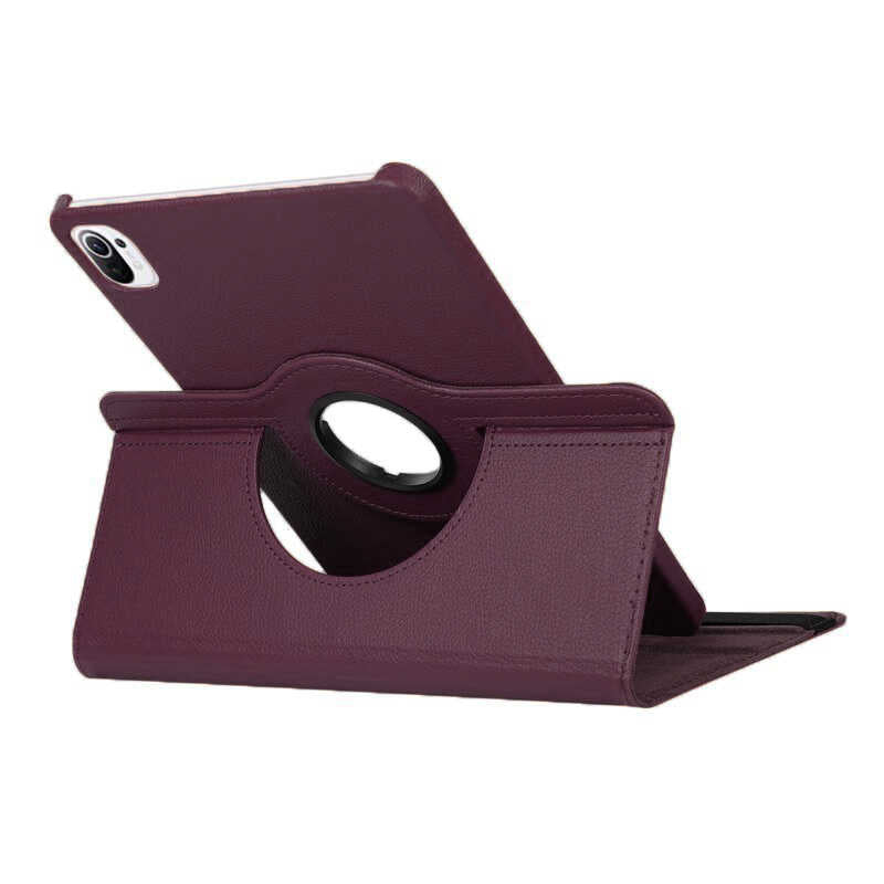 Xiaomi Mi Pad 5 Zore Dönebilen Standlı Kılıf Mor