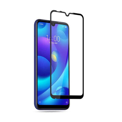 Xiaomi Mi Play Zore Kenarları Kırılmaya Dayanıklı Cam Ekran Koruyucu Siyah
