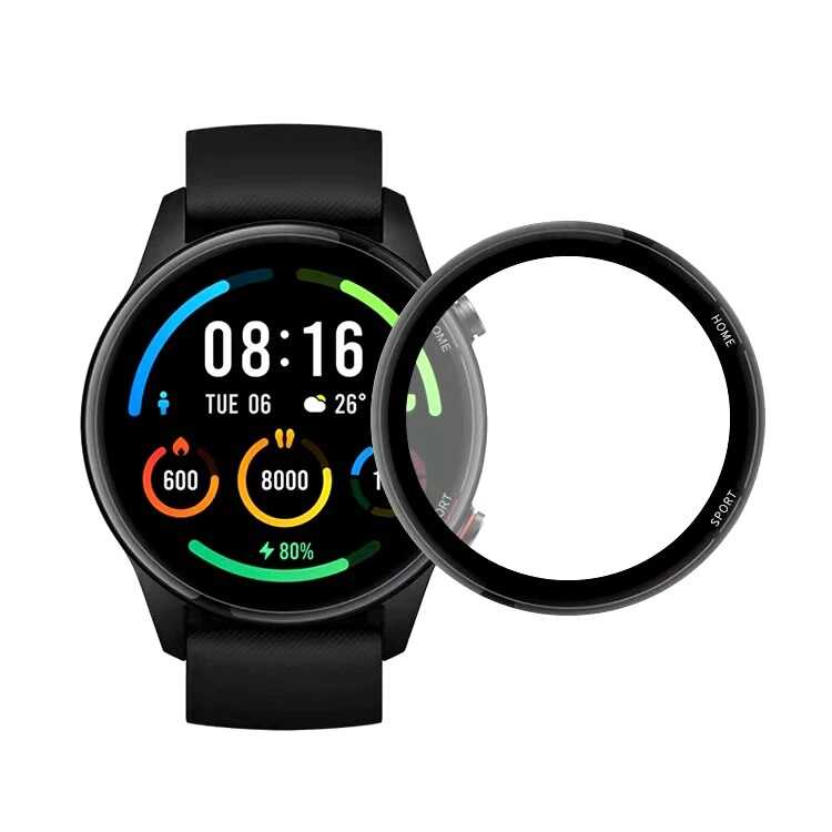 Xiaomi Mi Watch Color Zore PMMA Pet Saat Ekran Koruyucu Siyah