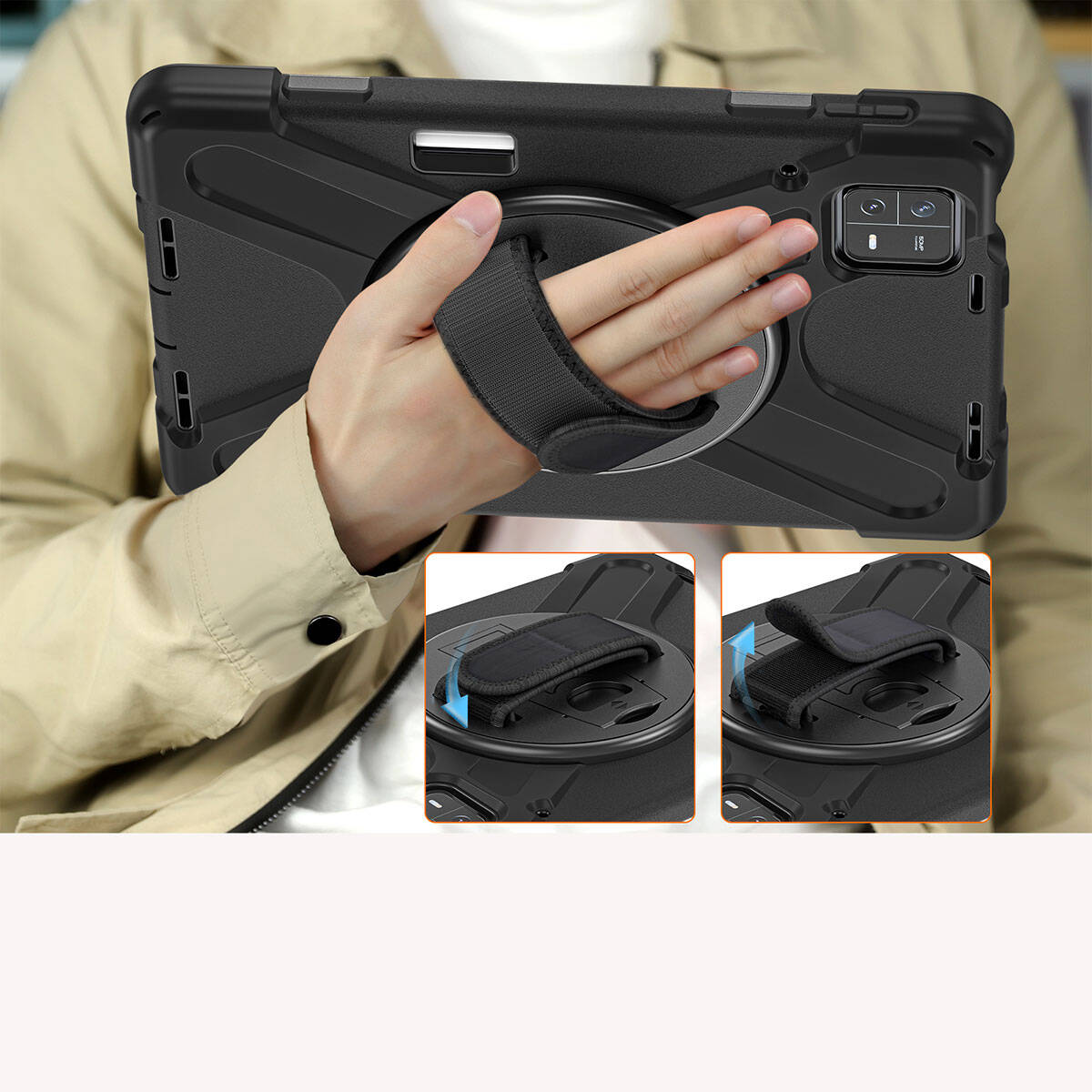 Xiaomi Pad 6 Zore Defender Tablet Silikon Siyah