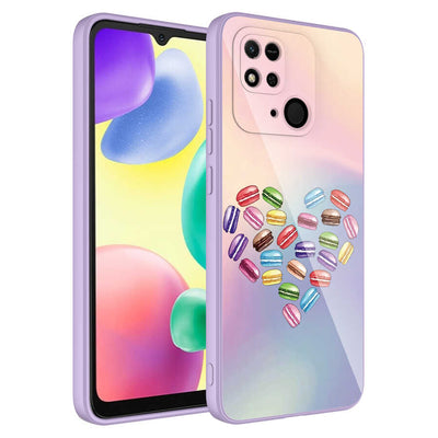 Xiaomi Poco C40 Kılıf Kamera Korumalı Desenli Sert Silikon Zore Epoksi Kapak NO1