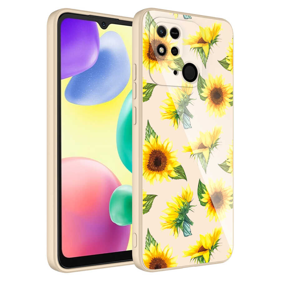 Xiaomi Poco C40 Kılıf Kamera Korumalı Desenli Sert Silikon Zore Epoksi Kapak