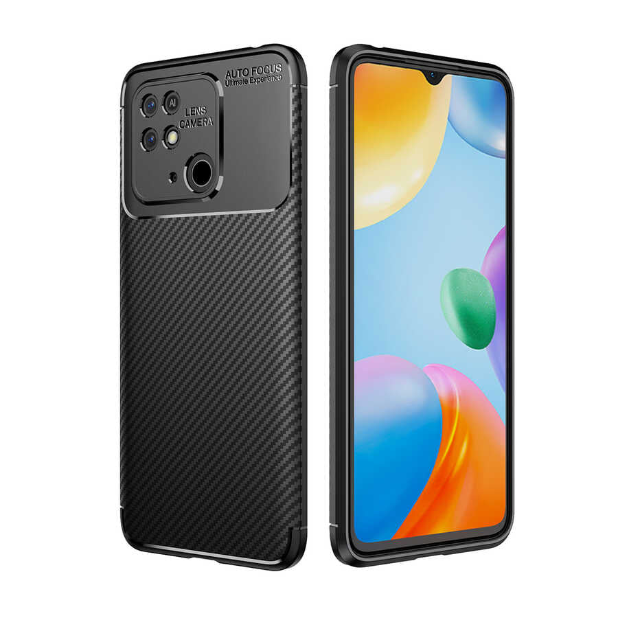 Xiaomi Poco C40 Kılıf Zore Negro Silikon Kapak Siyah
