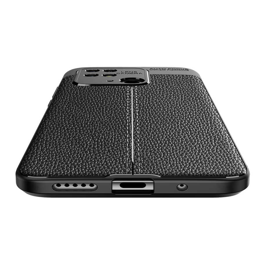 Xiaomi Poco C40 Kılıf Zore Niss Silikon Kapak Siyah