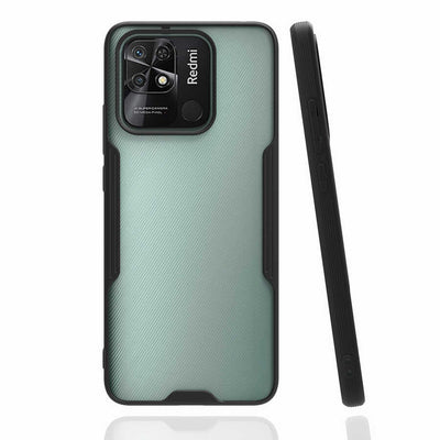 Xiaomi Poco C40 Kılıf Zore Parfe Kapak Siyah