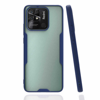 Xiaomi Poco C40 Kılıf Zore Parfe Kapak Lacivert