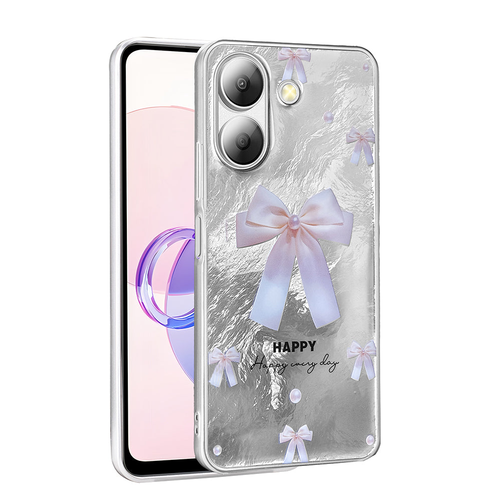 Xiaomi Poco C65 Kılıf Desenli Zore Mep Kapak İncili Fiyonk