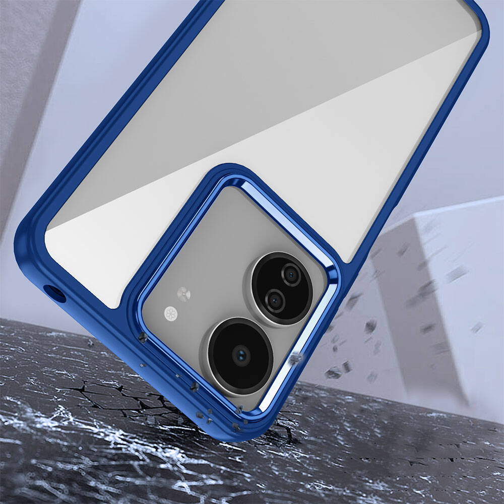 Xiaomi Poco C65 Kılıf Zore Flora Kapak Siyah