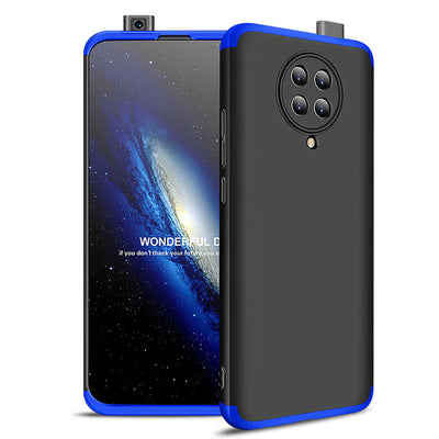 Xiaomi Poco F2 Pro Kılıf Zore Ays Kapak Siyah-Mavi
