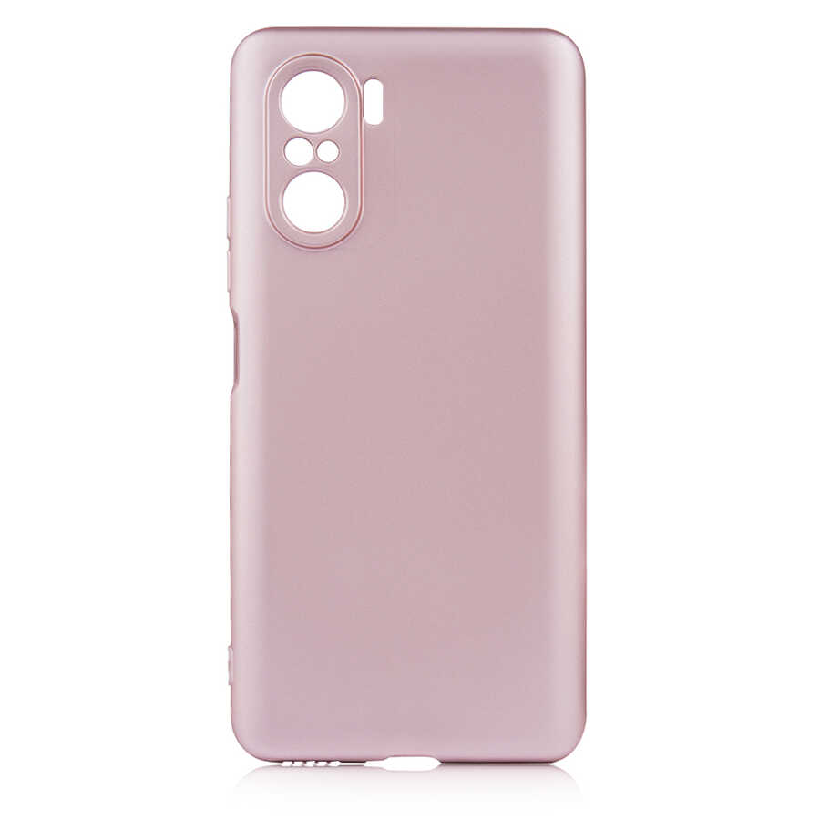 Xiaomi Poco F3 Kılıf Zore Premier Silikon Kapak Rose Gold