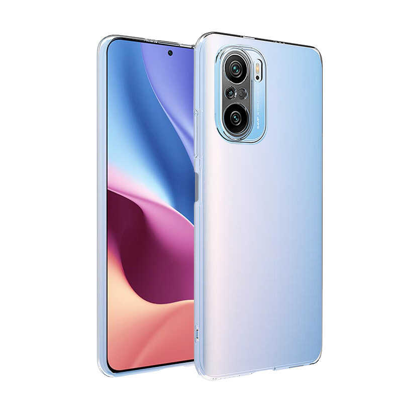 Xiaomi Poco F3 Kılıf Zore Süper Silikon Kapak Renksiz