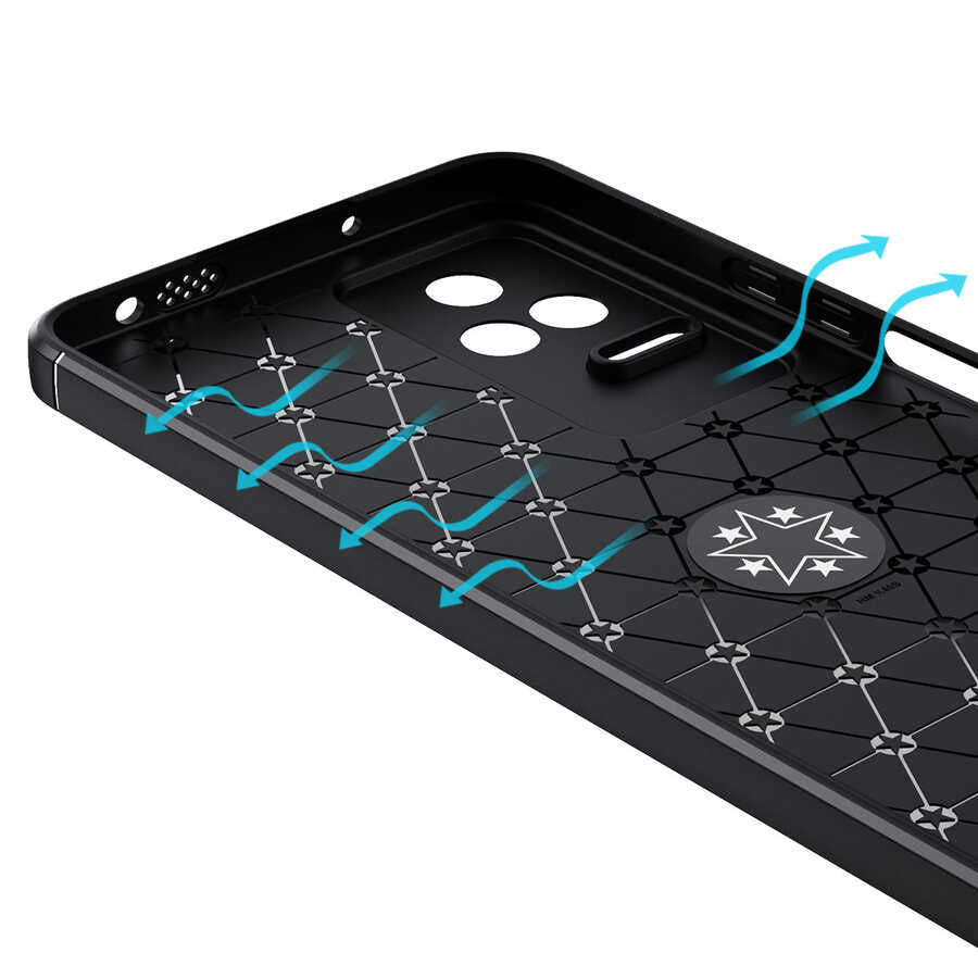 Xiaomi Poco F4 Kılıf Zore Ravel Silikon Kapak Mavi