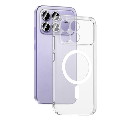 Xiaomi Poco F8 Pro Kamera Korumalı M-Safe Şarj Özellikli Şeffaf Zore London Sert PC Kapak