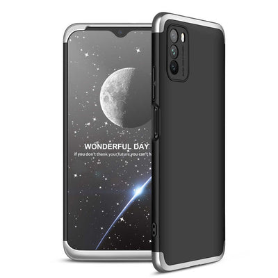 Xiaomi Poco M3 Kılıf Zore Ays Kapak Siyah-Gri