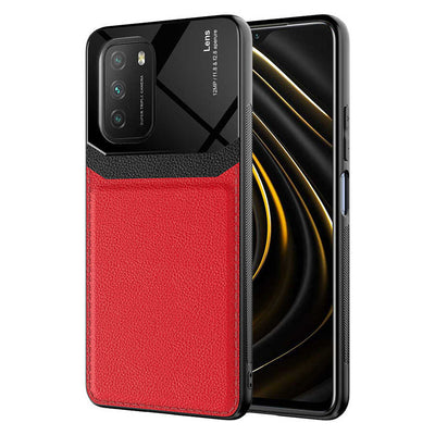Xiaomi Poco M3 Kılıf Zore Emiks Kapak Kırmızı