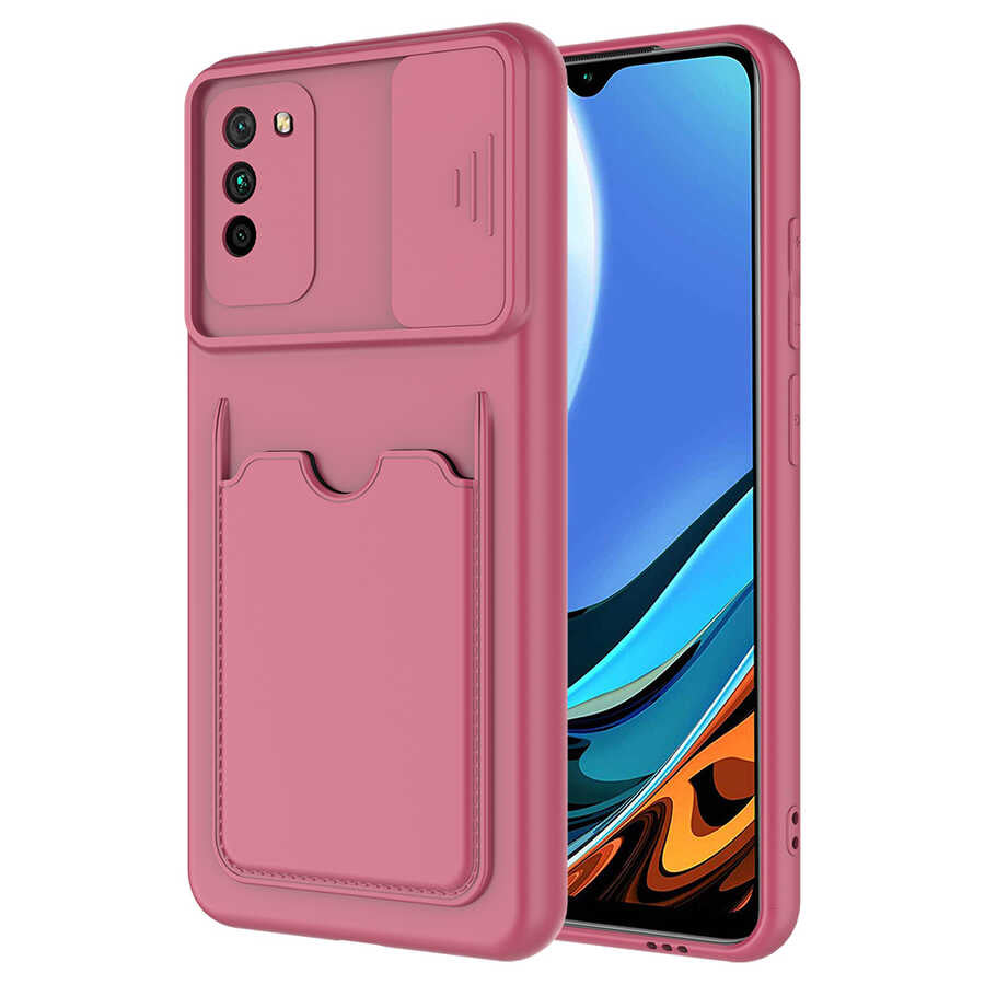 Xiaomi Poco M3 Kılıf Zore Kartix Kapak Koyu Mor