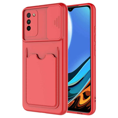 Xiaomi Poco M3 Kılıf Zore Kartix Kapak Kırmızı