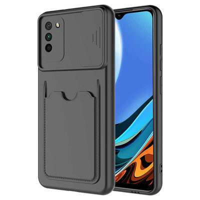 Xiaomi Poco M3 Kılıf Zore Kartix Kapak Siyah