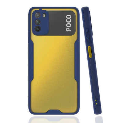 Xiaomi Poco M3 Kılıf Zore Parfe Kapak Lacivert