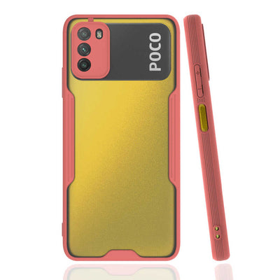 Xiaomi Poco M3 Kılıf Zore Parfe Kapak Pembe