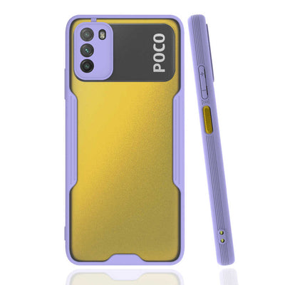 Xiaomi Poco M3 Kılıf Zore Parfe Kapak Mor