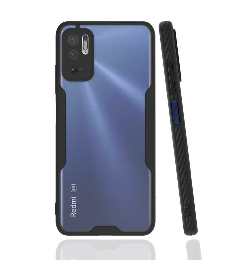 Xiaomi Poco M3 Pro Kılıf Zore Parfe Kapak Siyah