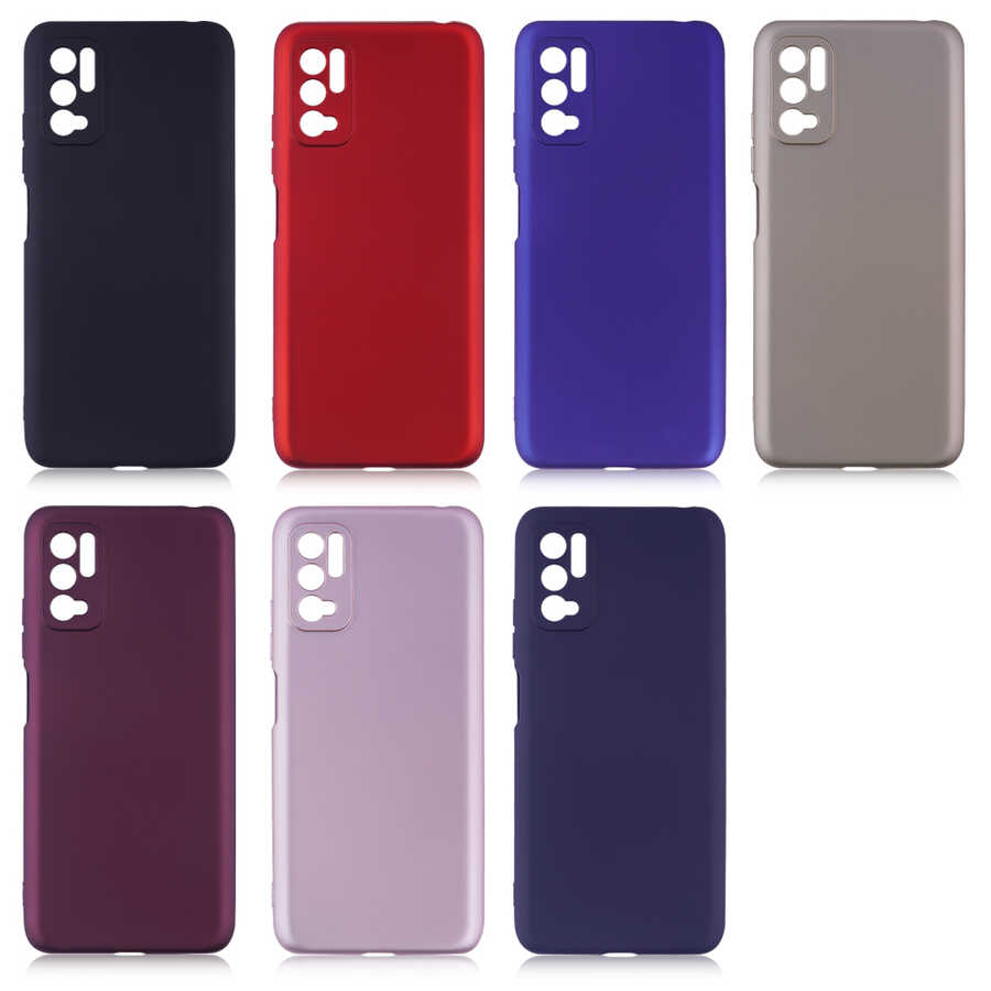 Xiaomi Poco M3 Pro Kılıf Zore Premier Silikon Kapak Saks Mavi