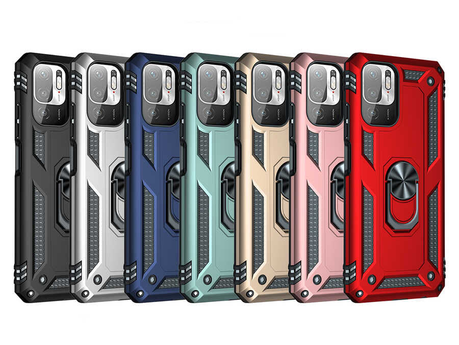 Xiaomi Poco M3 Pro Kılıf Zore Vega Kapak Kırmızı