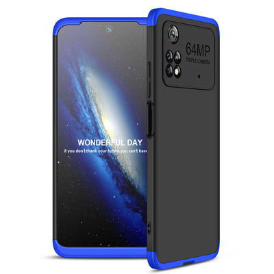 Xiaomi Poco M4 Pro 4G Kılıf Zore Ays Kapak Siyah-Mavi
