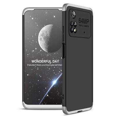 Xiaomi Poco M4 Pro 4G Kılıf Zore Ays Kapak Siyah-Gri