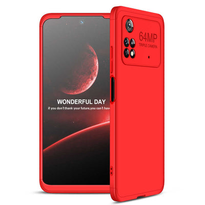 Xiaomi Poco M4 Pro 4G Kılıf Zore Ays Kapak Kırmızı