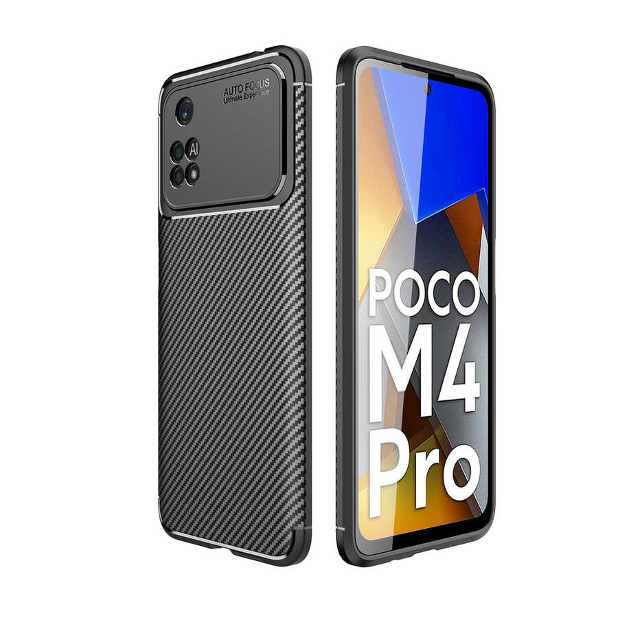 Xiaomi Poco M4 Pro 4G Kılıf Zore Negro Silikon Kapak Siyah