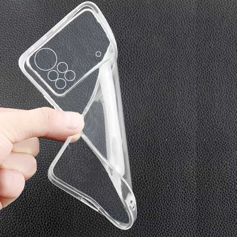 Xiaomi Poco M4 Pro 4G Kılıf Zore Süper Silikon Kapak Renksiz