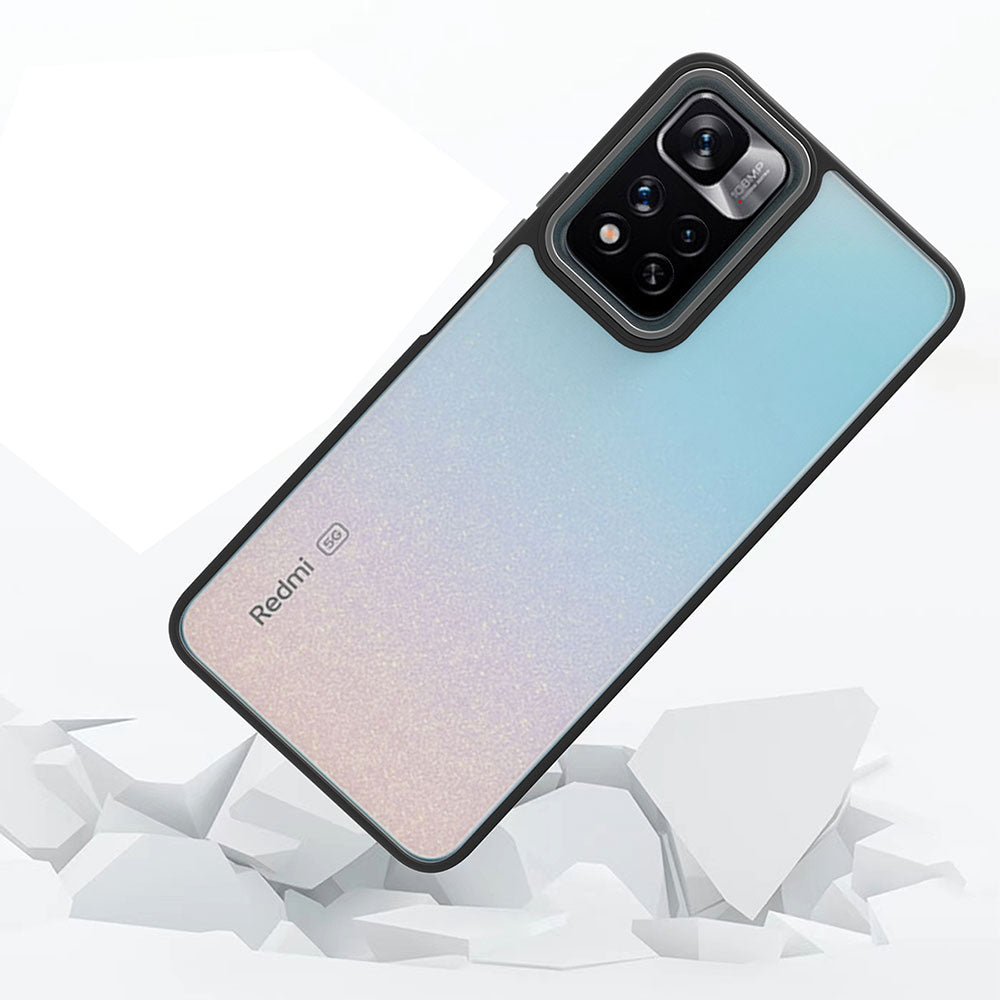 Xiaomi Poco M4 Pro 5G Kılıf Zore Flora Kapak Mavi