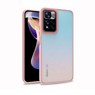 Xiaomi Poco M4 Pro 5G Kılıf Zore Flora Kapak Rose Gold