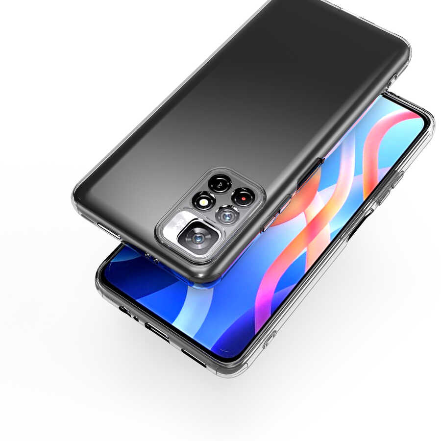 Xiaomi Poco M4 Pro 5G Kılıf Zore Kamera Korumalı Süper Silikon Kapak Renksiz