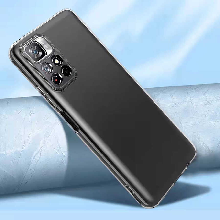 Xiaomi Poco M4 Pro 5G Kılıf Zore Kamera Korumalı Süper Silikon Kapak Renksiz
