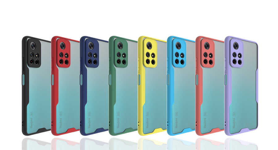 Xiaomi Poco M4 Pro 5G Kılıf Zore Parfe Kapak Mavi