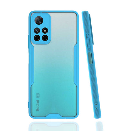 Xiaomi Poco M4 Pro 5G Kılıf Zore Parfe Kapak Mavi