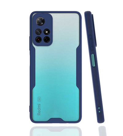 Xiaomi Poco M4 Pro 5G Kılıf Zore Parfe Kapak Lacivert