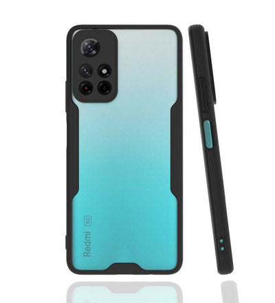 Xiaomi Poco M4 Pro 5G Kılıf Zore Parfe Kapak Siyah