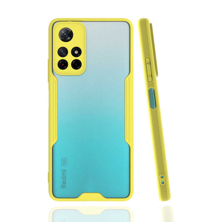 Xiaomi Poco M4 Pro 5G Kılıf Zore Parfe Kapak Sarı