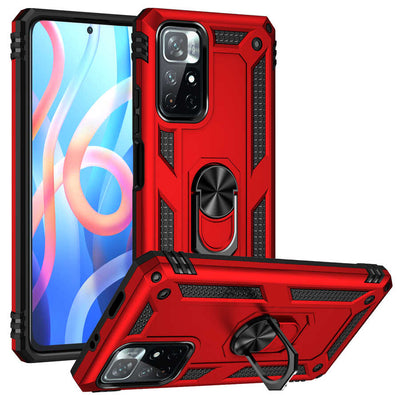 Xiaomi Poco M4 Pro 5G Kılıf Zore Vega Kapak Kırmızı